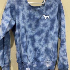 PINK tie dye crew neck